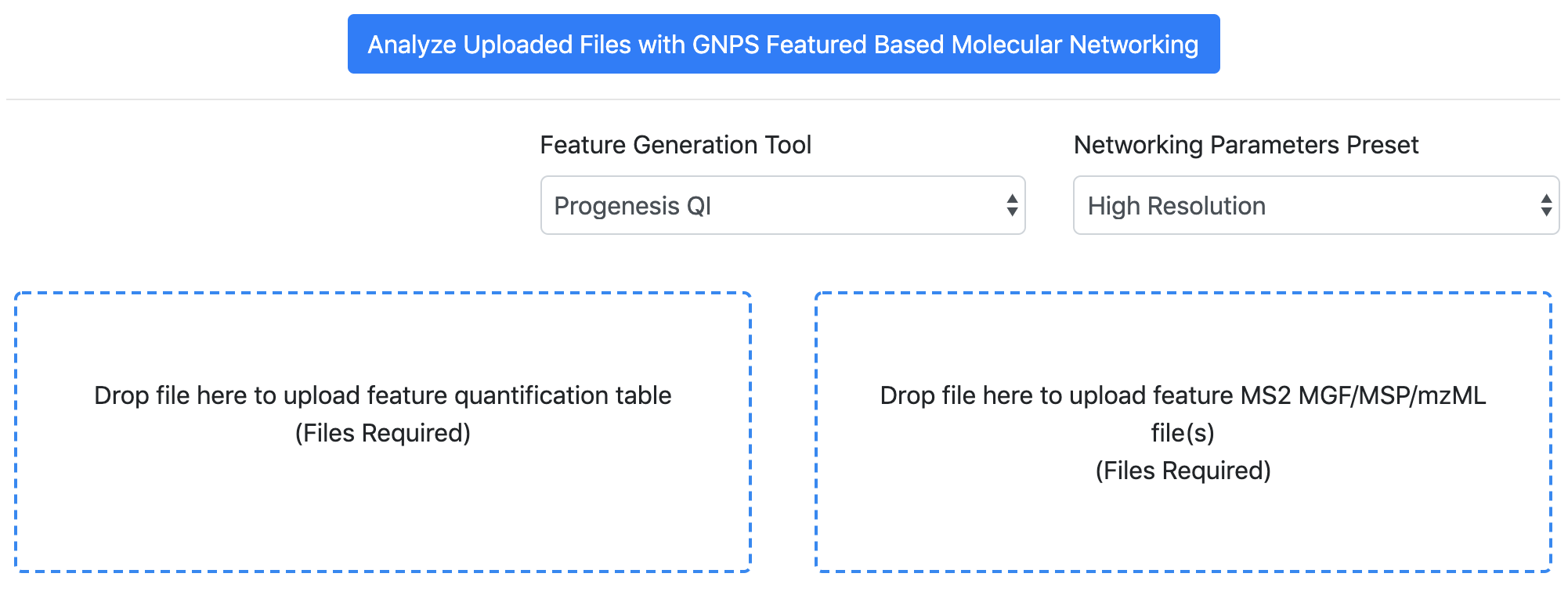 Workshop em GNPS “Feature-Based Molecular Networking (FBMN