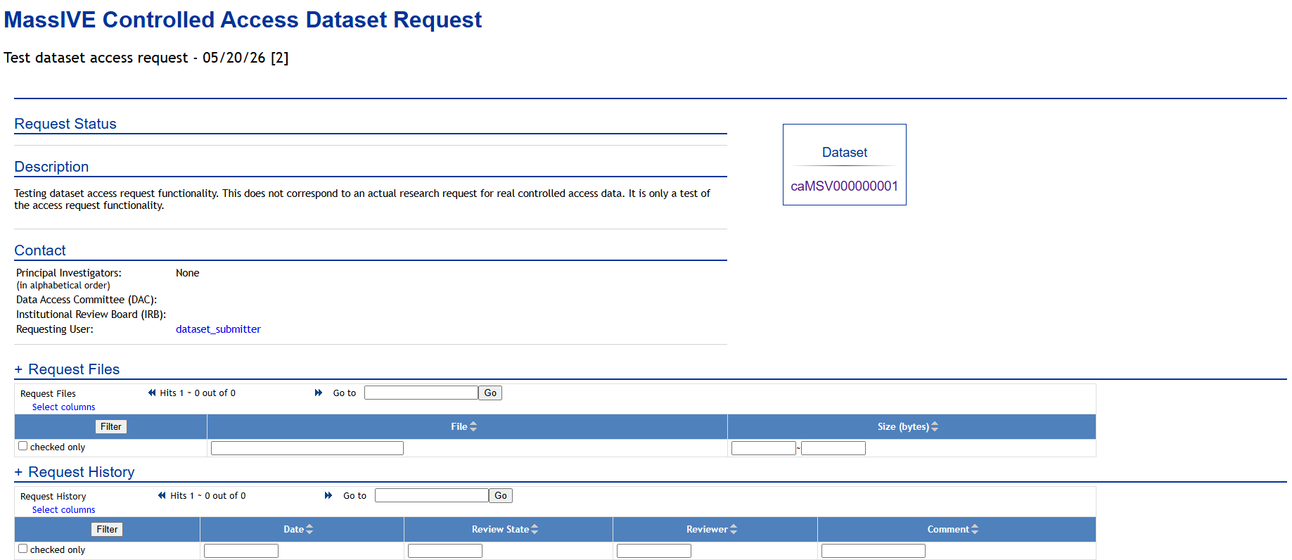 MassIVE-CA_pending_access_request
