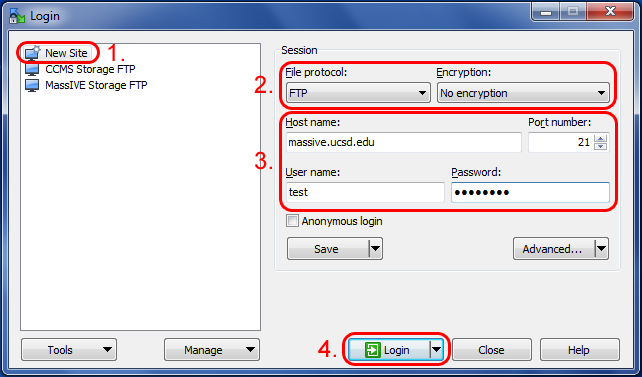 winscp how to use ftp